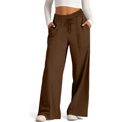 Wide Leg Sweatpants Women High Waisted Baggy Joggers Loose Fit Athletic Sweatpants Soft Lightweight Joggers 2025