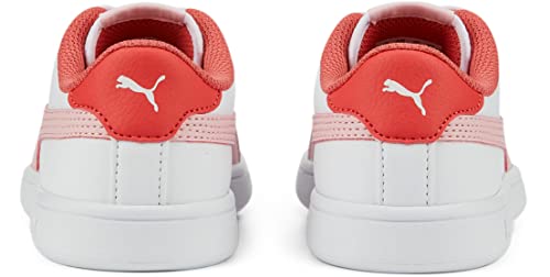 PUMA - Unisex-Baby Puma Smash V2 L Pre-School Shoes, Size: 13.5 M US Little Kid, Color: Puma White/Almond Blossom/Salmon2