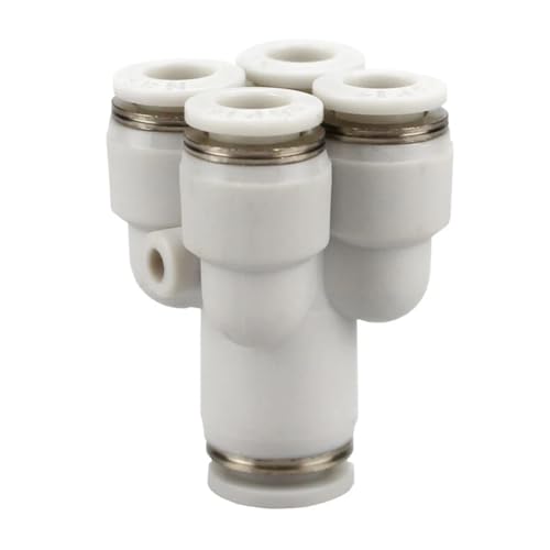 Conector neumático de cinco vías con diseño de cuatro vueltas PRG12-8 3