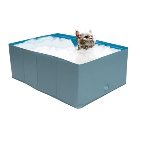 CGACCSD Plantschbecken für Hunde | Badebecken und Badewanne für Haustiere | Welpen Planschbecken Zum Spielen Und Pflegen Im Garten Für Draußen Im Sommer