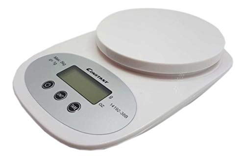 Balança de Cozinha Digital possui Cuba Recipiente com Tara Escala 1 grama auto off