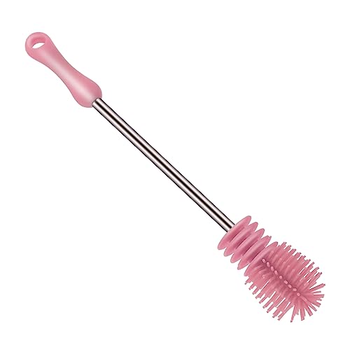 Kisangel 1 PC Escova De Garrafa De Silicone Escova De Garrafa De Bebê Escova De Limpeza De Copo Esco