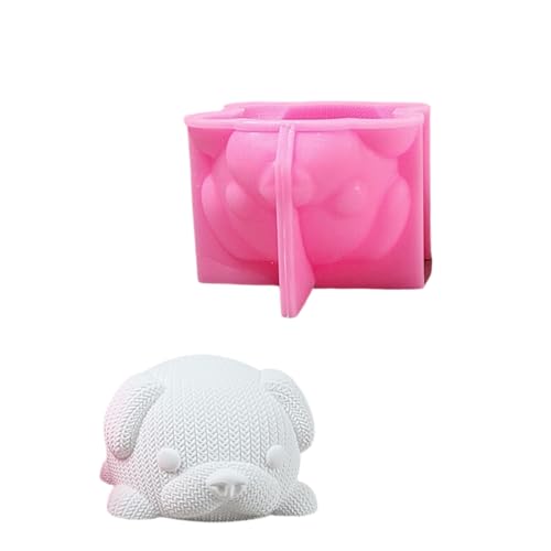 YiQinzcxg Moldes de silicona para hacer jabón de velas en el bollo con bola de propulsión moldes de silicona para la decoración del hogar