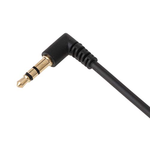 Cable AUX Jack 3.5mm macho a macho 25cm negro miniatura 4
