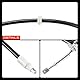 Frankberg 2x Handbremsseile Hinten Links Rechts Kompatibel mit C-Klasse Coupe C204 CLS C21 CLS Shooting Brake X218 E-Klasse W212 E-Klasse T-Model S212 Replace# 2124200185