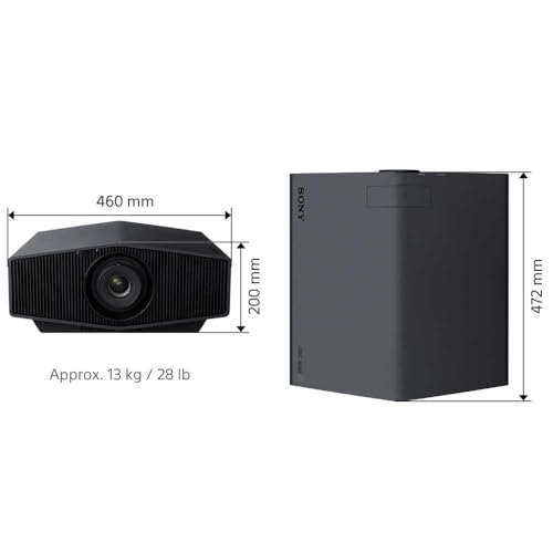SONY VPL-XW5000 vidéo-projecteur Projecteur à focale Standard 2000 ANSI lumens 3LCD 2160p (3840x2160) Noir