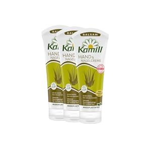 3er Pack Kamill Hand- & Nagelcreme BALSAM (3 x 100ml) – bietet intensive Pflege, Feuchtigkeit & Schutz mit Avocadoöl & Aloe Vera für trockene, beanspruchte Hände, ohne Mikroplastik