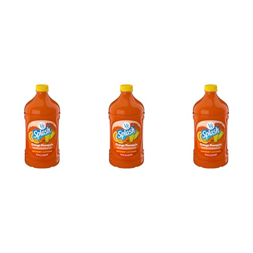 Image of V8 Splash Orange Pineapple Flavored Juice Beverage, 64 FL OZ Bottle (Pack of 3)