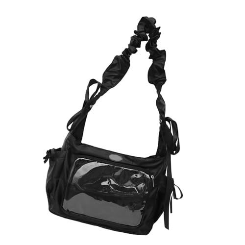 Sac à bandoulière en nylon spacieux grand format pratique pour femme et homme actif