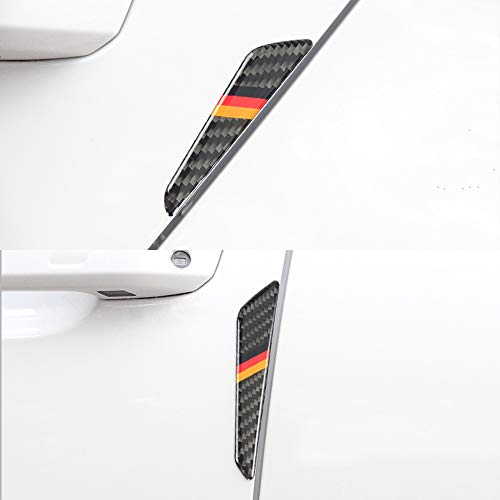 Car Door Protector Vehicle Accessories Carbon Fiber Edge Guards Scratch Bumper Trim Stickers Decals Emblem Logo Kit Anti Collision Parts Decorations Cool Clear Epoxy Thick Black Red Yellow 4 Pack【1797 - Thumbnail 2
