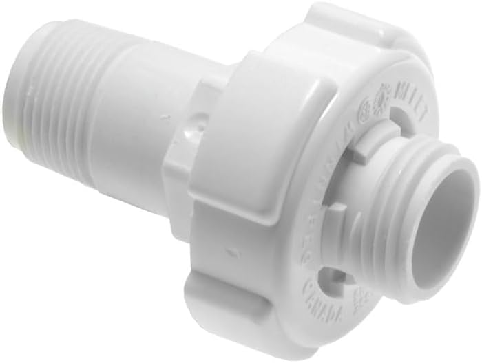Round Plastic (Poly) Drain Valve - Universal Fitment (3" X 3/4")