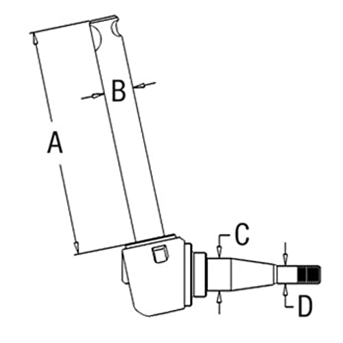 Lh Rh Spindle W/Thrust Bearings Felt Seal Fits Masseyy Fergusonn 135 235 508546M9 #TOP2
