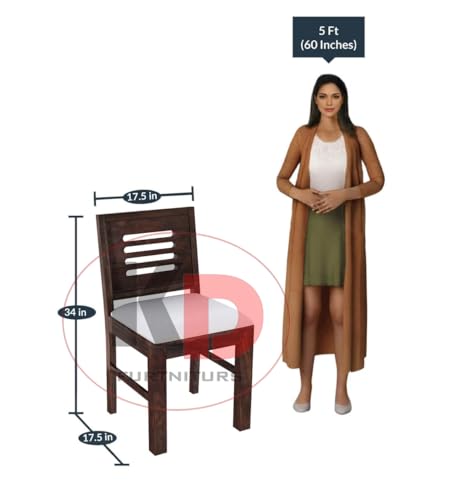 Image of Sheesham Wood Dining Table 4 Seater || 4 Seater Dining Table with Chair || Dining Room Set || Dining Table Set || Wooden Dining Table 4 Seater || 4 Seater, Walnut