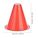 Yuecoom Red Soccer Training Cones,Plastic Training Cones,10-Pack Football Training Cones, Bracket Accessories, Obstacle Marking Set,Indoor Outdoor and Festive Events Field Marker Agility Cones