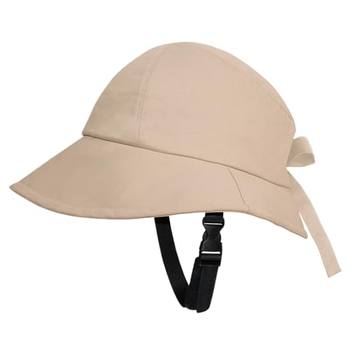 Casque de vélo à large bord Gcroet unisexe réglable pour la protection UV