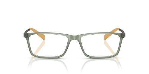 Armani Exchange AX3027 Prescription Eyewear Frames, Matte Green/Demo Lens, 55 mm