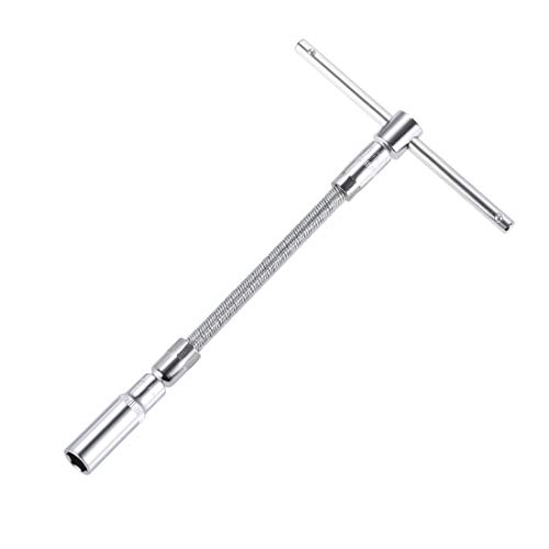 Uxcell Socket Accessory Set Of 3 Pcs, 10Mm 6-Point Deep Socket 4.5" Sliding Wrench Breaker Bar 6" Flexible Extension Bar With 1/4" Drive #TOP4