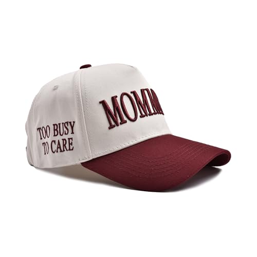 Image of Mommin Trucker Hat for Women Embroidered Mom Baseball Cap Adjustable Canvas Vintage Hat for Casual Wear