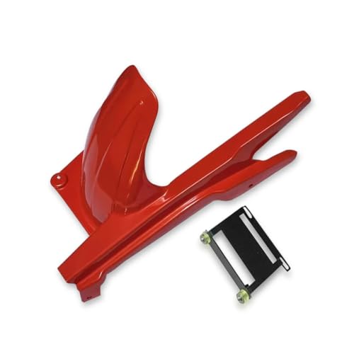 Garde-boue arrière Honda NX500 en ABS rouge avec protège-chaîne