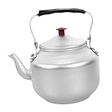Bouilloire domestique : elle est prête à préparer du thé, du café, des flocons d'avoine, de la soupe instantanée toute autre boisson chaude en un rien de temps bouilloire domestique en alliage d'aluminium