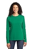 Port & Company Ladies Long Sleeve Core Cotton Tee