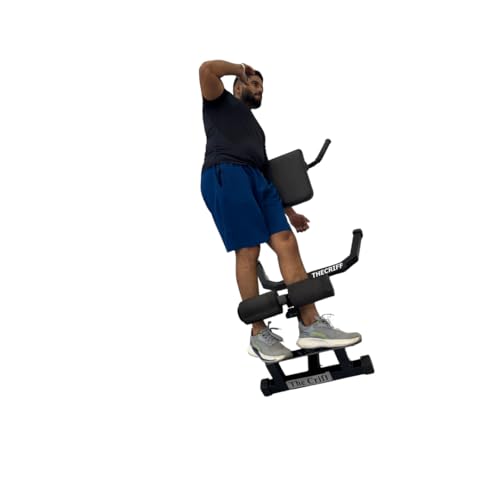 Image of Hyperextension Roman Chair Bench for Back Workout | 2x2 Pipe Structure | Powder Coated | Lower Back & Core Exercise Equipment for Home & Commercial Gym (TC-148 SS)