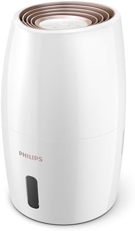 Philips Air Humidifier 2000 Series, For Rooms Up to 32 m², Spreads 99% Less Bacteria*, Sleep Mode fo...