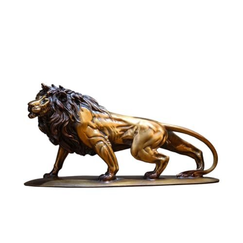 Statue de lion en bronze CNCNSH, cadeau déco de bureau idéal