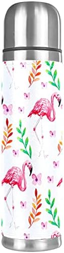 Flamingo Animal Thermos Vacuum Insulated 1L Compact Stainless Steel Beverage Bottle