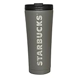 De Té térmica de taza de acero inoxidable en color gris, cierre seguro