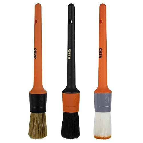 Kit Pincéis de Detalhamento Externo Interno e Delicado Kers