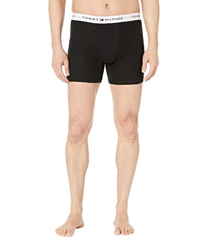 Tommy Hilfiger Mens Underwear Cotton Classics Megapack - Amazon Exclusive Boxer Briefs, 7 Black, Large US
