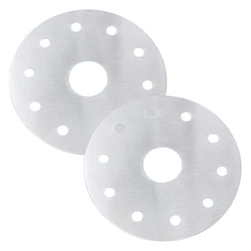 NIYANGLE 2 Unidades Adaptador Placa Difusora de Calor para Inducción 12.3 CM Acero Inoxidable Calentamiento Rápido Uniforme para Cocina de Inducción