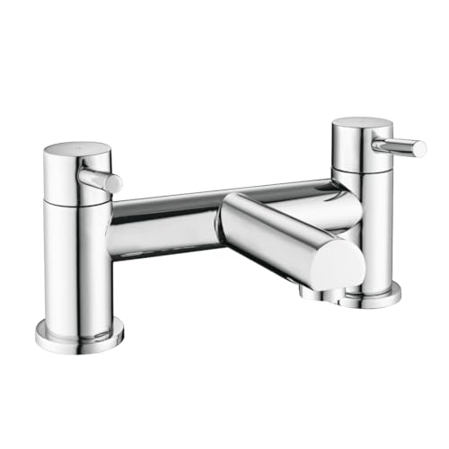 Mélangeur chromé iBathUK baignoire robinet moderne élégant - 2