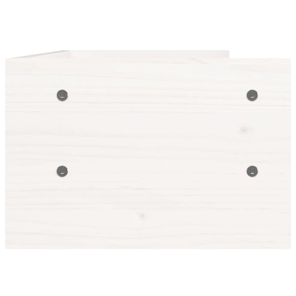 Supporto per monitor 50 x 24 x 16 cm in legno di pino solido bianco 02_0004422