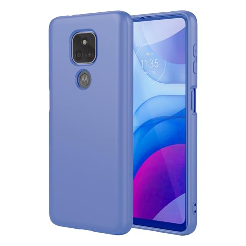EUAGVQY Moto G Play 2021 �p �P�[�X ���L�b�h�V���R�� �X�}�z�P�[�X �\�t�g�}�C�N���t�@�C�o�[���n ���h�~ �ϏՌ� �ی�d�b�J�o�[ Motorola G Play 2021�p�A�p�[�v��