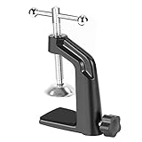 Neewer Abrazadera de Montaje de Mesa Metal para Micrófono Suspensión Brazo Tijera Soporte con Tornillo de Posicionamiento Ajustable, Se Ajusta a Escritorio Grueso 5,6cm(Negro)