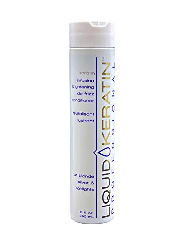 Liquid Keratin Infusing Brightening De-Frizz Conditioner for Blonde / Silver & Highlights, 8 fl. oz.