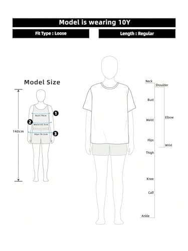 Image of RoseSeek Girl's Graphic Tee Shirt Short Sleeve Round Neck Preppy Casual Trendy Cute Summer Tops
