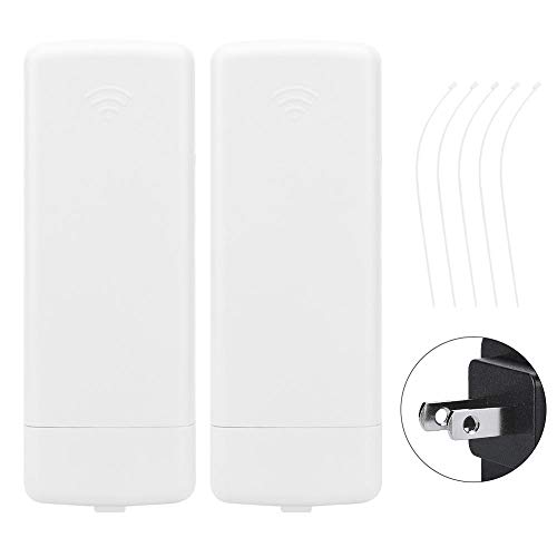 WiFi Bridge with Digital Display, Pair 3KM 5.8G Wireless Network Signal Booster IP65 Point to Point Access Point for Outdoor Monitoring(US Plug) - Thumbnail 7