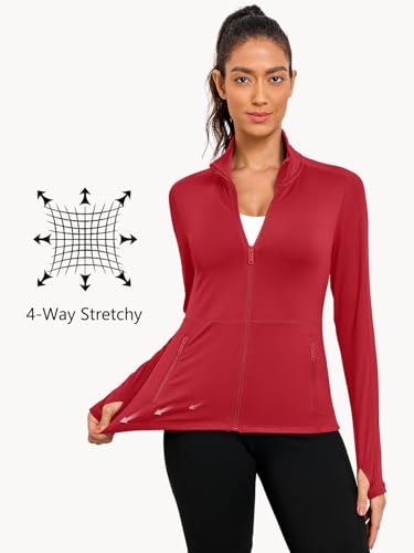 Image of VUTRU Women's Workout Yoga Jacket Full Zip Running Track Jacket