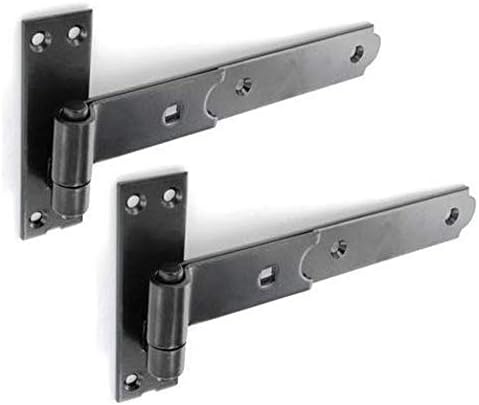 Merriway BH07129 Gate Hinge Heavy Duty Hook & Band Straight Flat Galvanised Silver Tone 250 X 38 X 4mm