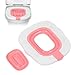 SUNGOOYUE Cat Toilet Training Kit,Reusable Cat Litter Box Trainer Toilet Training Seat with ABS Material for Small Pets Pink