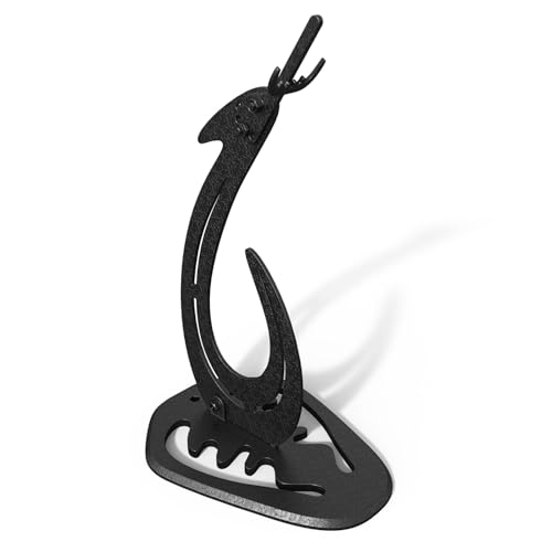 MSSOHKAN European Mount Skull Hanger – Adjustable Deer Skull Mount Stand for Table, Desk, or Shelf Display – Powder-Coated Black Steel Trophy Holder