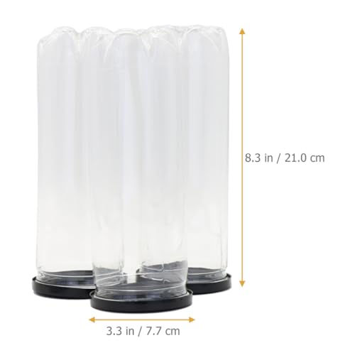 Soporte para balones de tenis en PVC transparente con estructura estable de 3 piezas 2