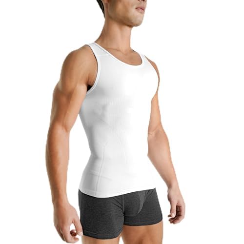 Rounderbum Seamless Compression Tank Top - 5 Colors - Men’s Shaper, Slims Waist, Improves Muscle Definition & Posture
