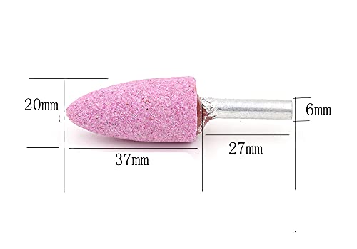 Luo Ke LK25565477 10 Pcs Rotary Grinding Stone, 1/4 Inch Shank Abrasive Stones Mounted Grinding Bits thumb #3
