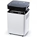 Katenpo Luftentfeuchter Elektrisch mit Pumpe: 80L/Tag Kompressor-Entfeuchter mit Schlauch 8L Tank 400m³/h Luftstrom Smart Hygrostat Leise Bautrockner für Keller/Wohnung//Büro/Badezi...