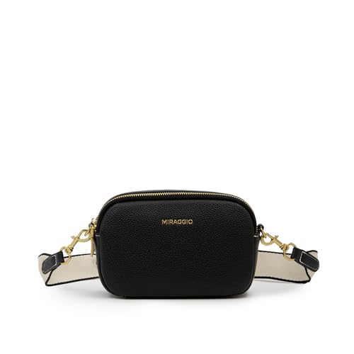 Image of Miraggio Beck Crossbody Bag With Adjustable & Detachable Wide Sling Strap | Solid Sling Bag