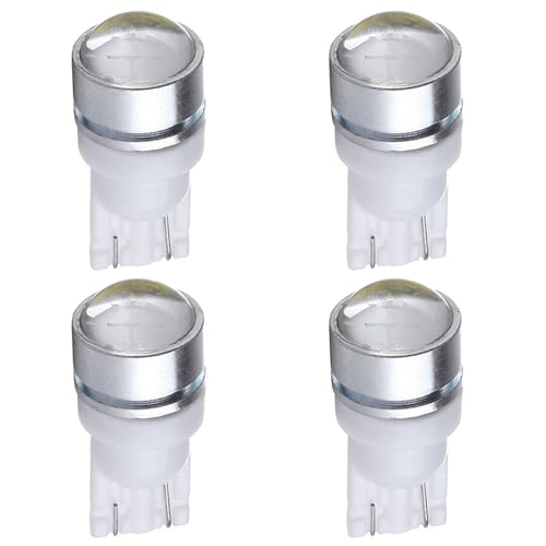 ECCPP 4x Instrument Cluster Dash Panel Light T10 White-High Power-1.5W W5W 147 152 158 159 161 168 184 192 193 259 280 285 447 464 501 555 558 585 655 656 657 1250 1251 1252 2450 2652 2921 2825 PC